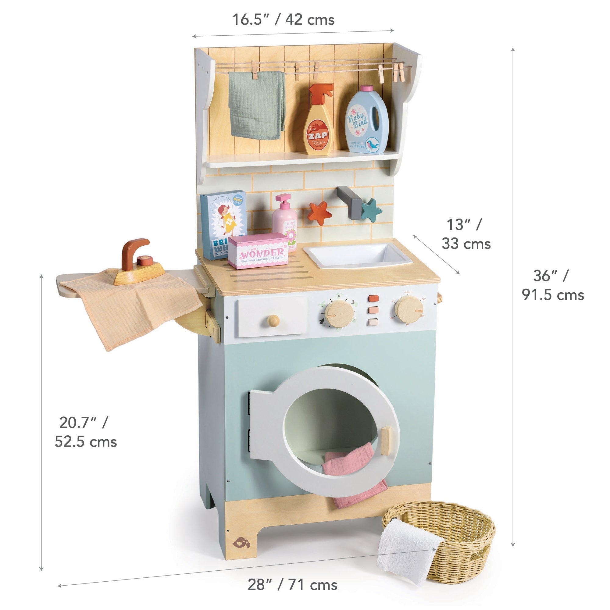 Tender Leaf Wooden Laundrette / Washing Machine & Accessories