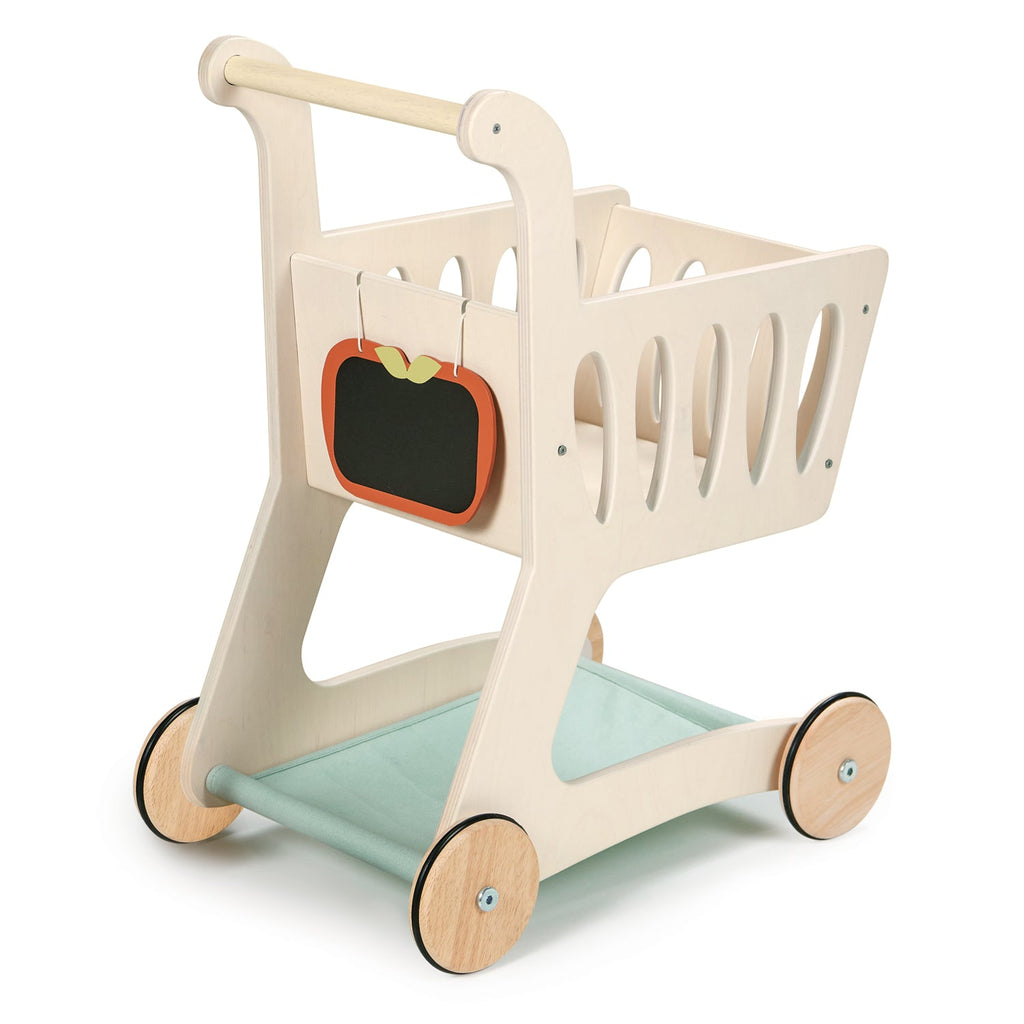 Wooden Shopping Trolley / Cart