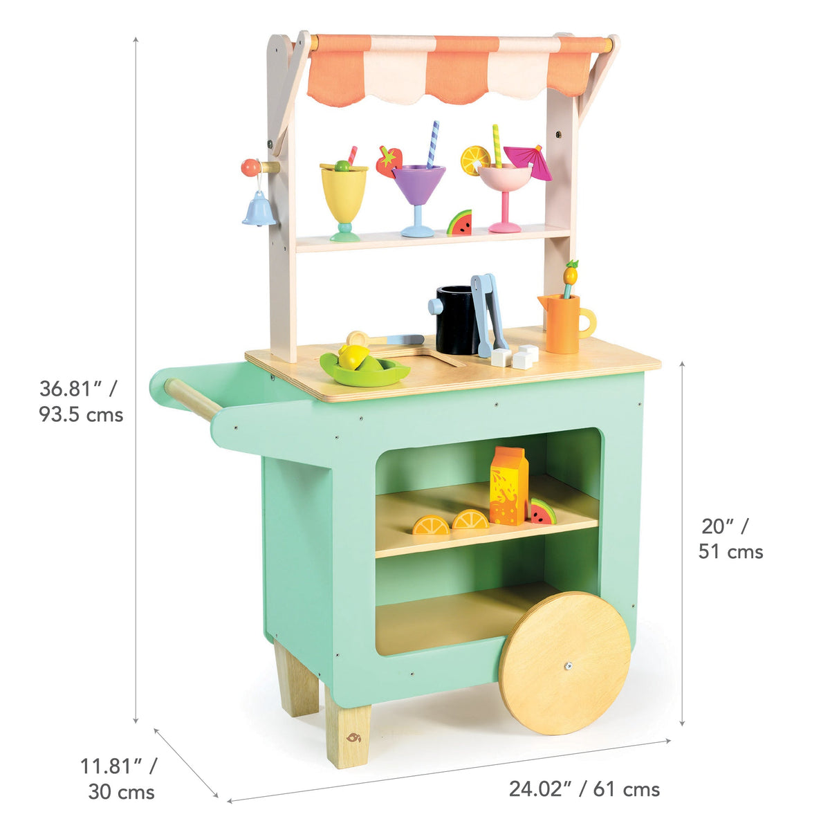 Wooden Drinks Trolley