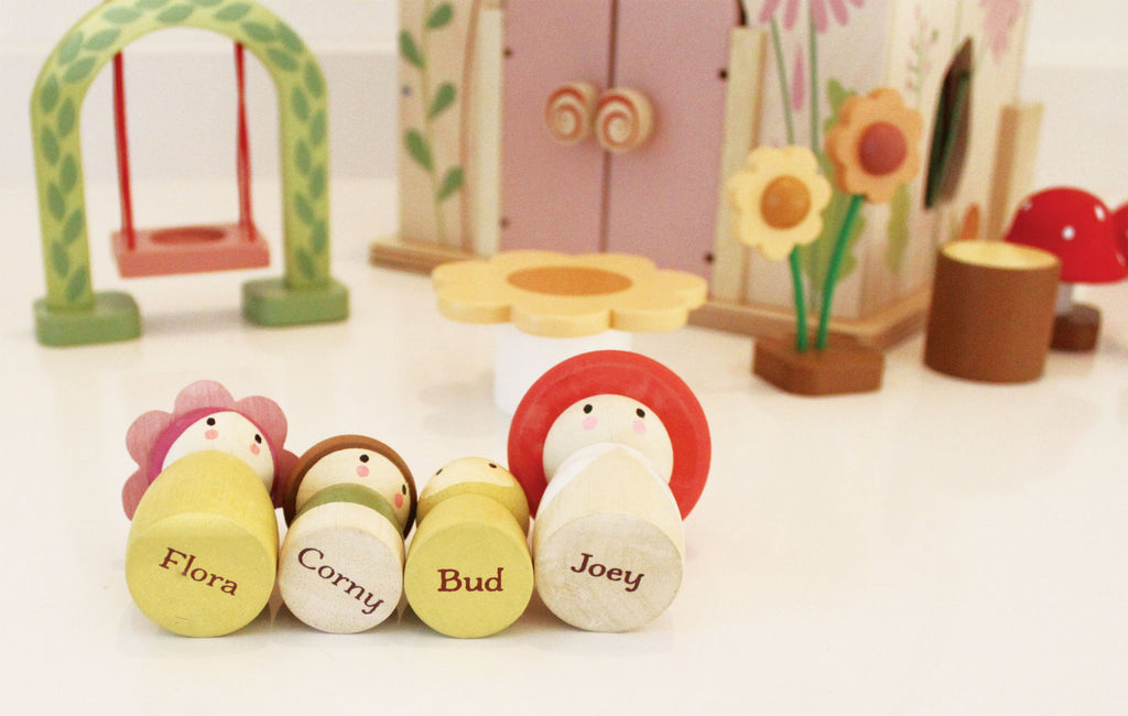 Wooden Rosewood Cottage Dolls House