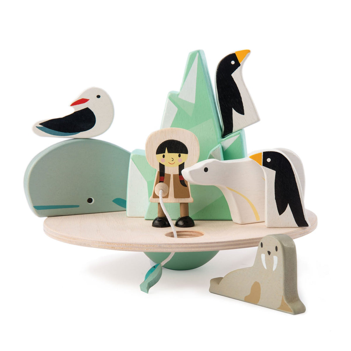 Wooden Balancing Polar Circle Game