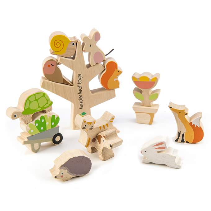 Wooden Stacking Garden Friends Game