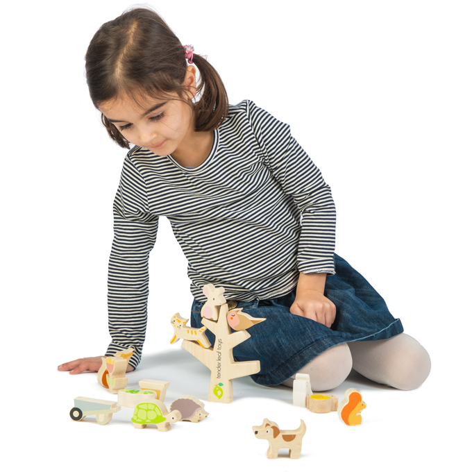 Wooden Stacking Garden Friends Game