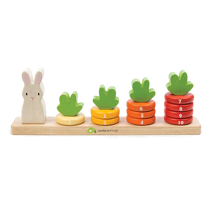 Counting Carrots Wooden Stacking Game