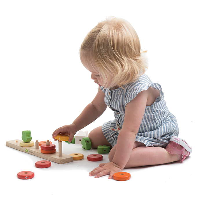 Counting Carrots Wooden Stacking Game
