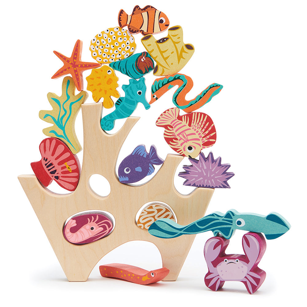 Tender Leaf Toys Stacking Coral Reef Wooden Game