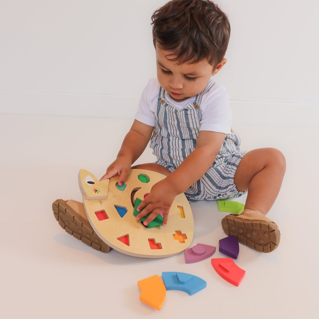 Tender Leaf Toys Colour Me Happy Wooden Snake Puzzle