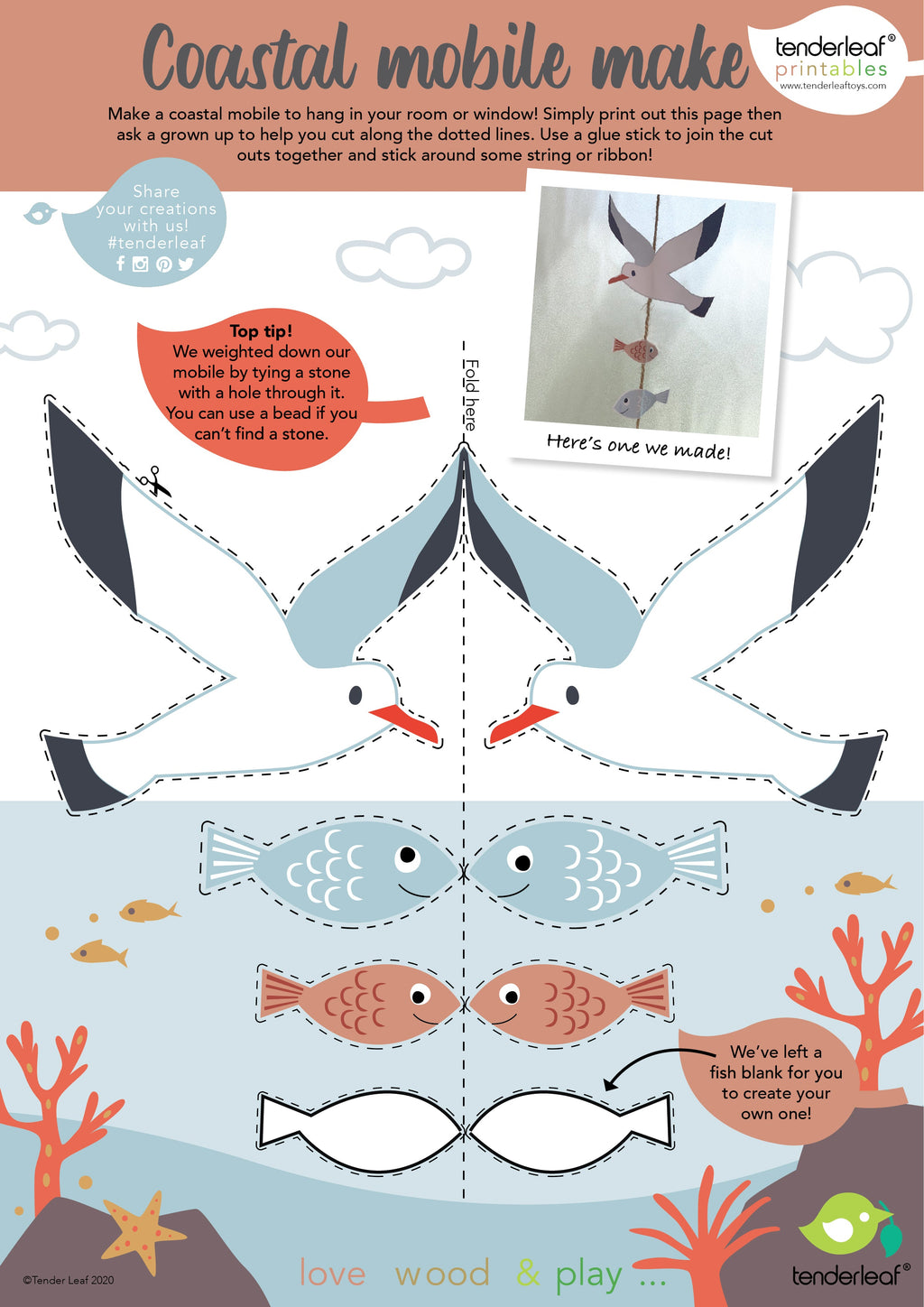 Coastal Creatures Shelf - Set of 10