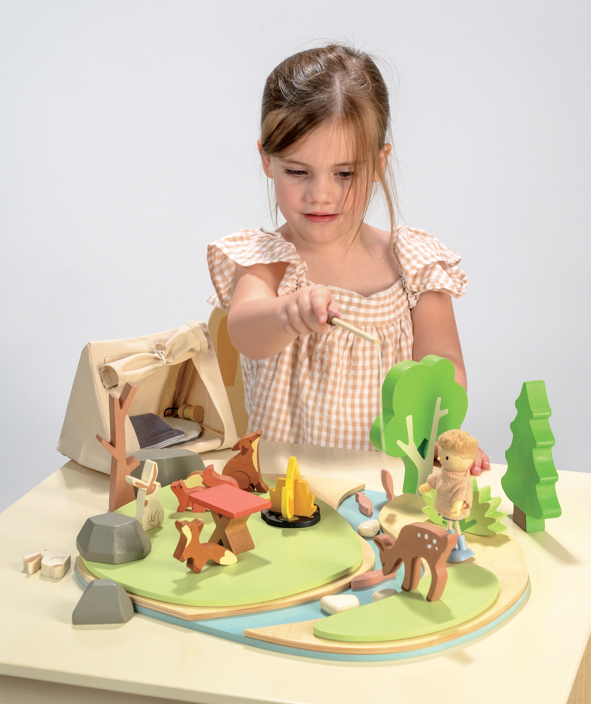 Wildlife Camping Wooden Playset