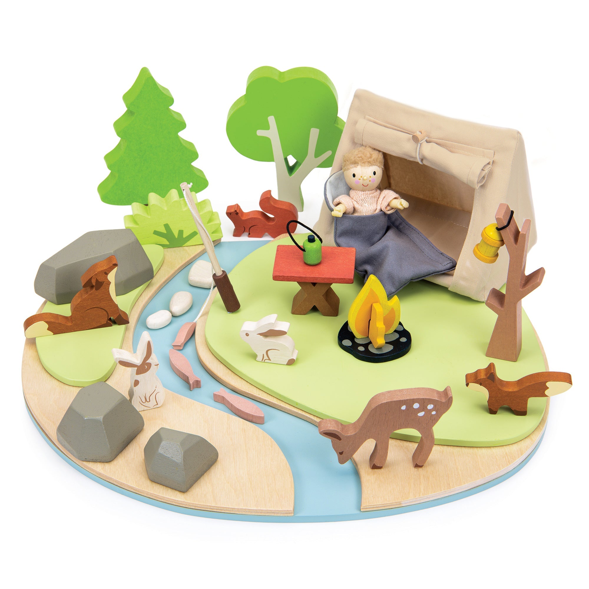 Wildlife Camping Wooden Playset