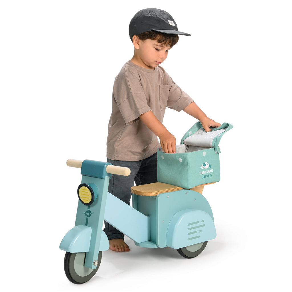 Wooden Delivery Scooter Ride-on Toy