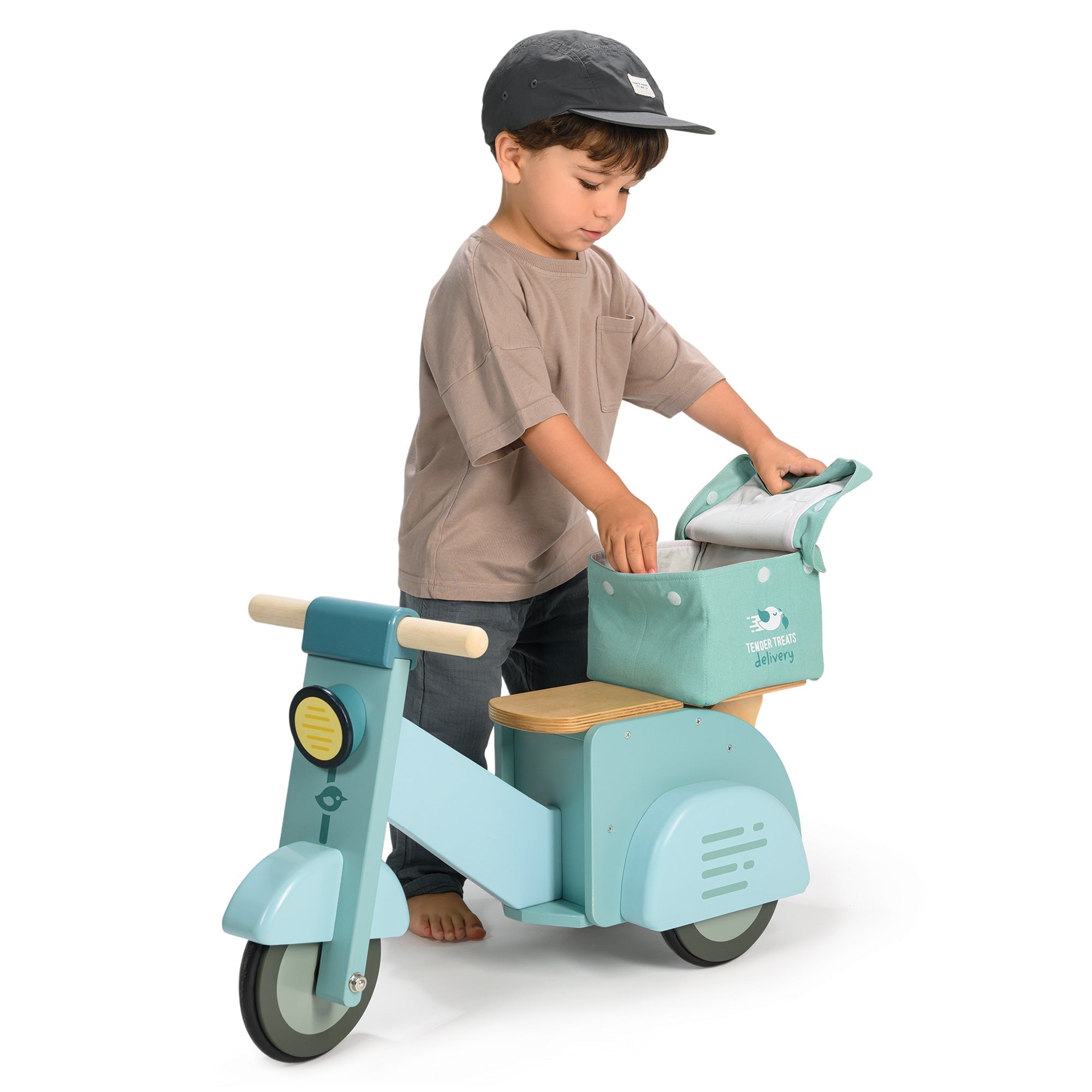 Wooden Delivery Scooter Ride-on Toy