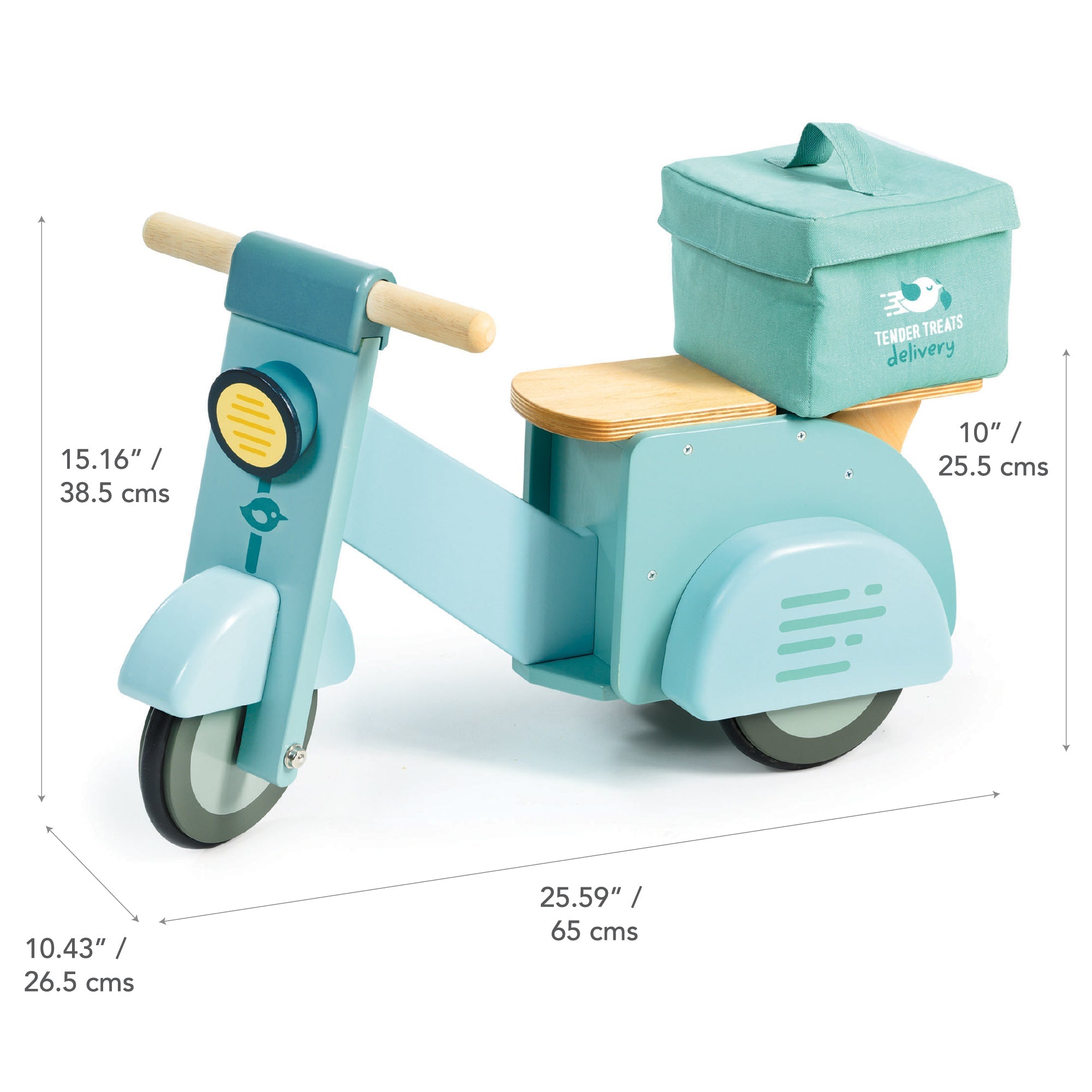 Wooden Delivery Scooter Ride-on Toy