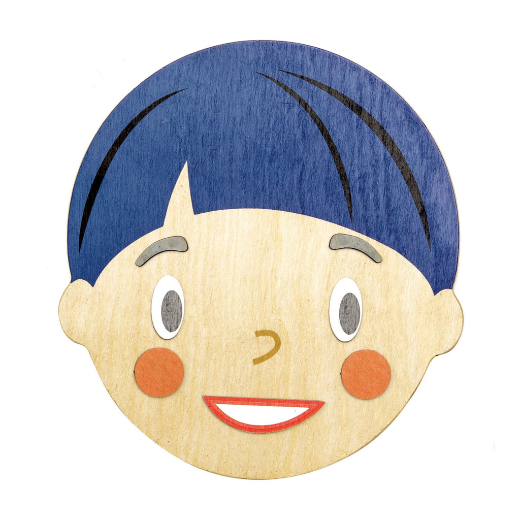 Tender Leaf Toys What's Up? Wooden Face with Emotions and Hair