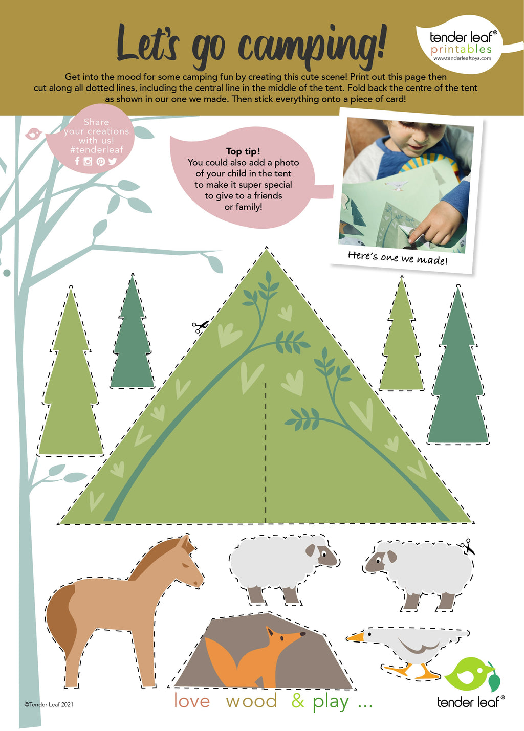 Wooden Treetops Train Set