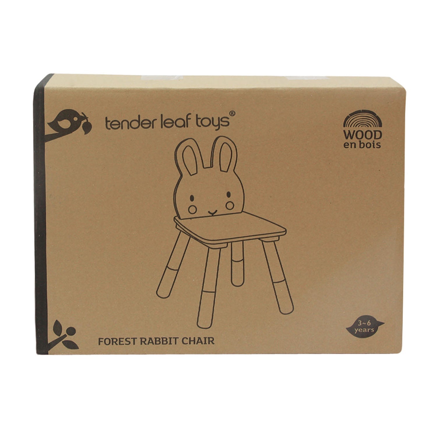 Tender Leaf Toys Wooden Forest Chair - Rabbit