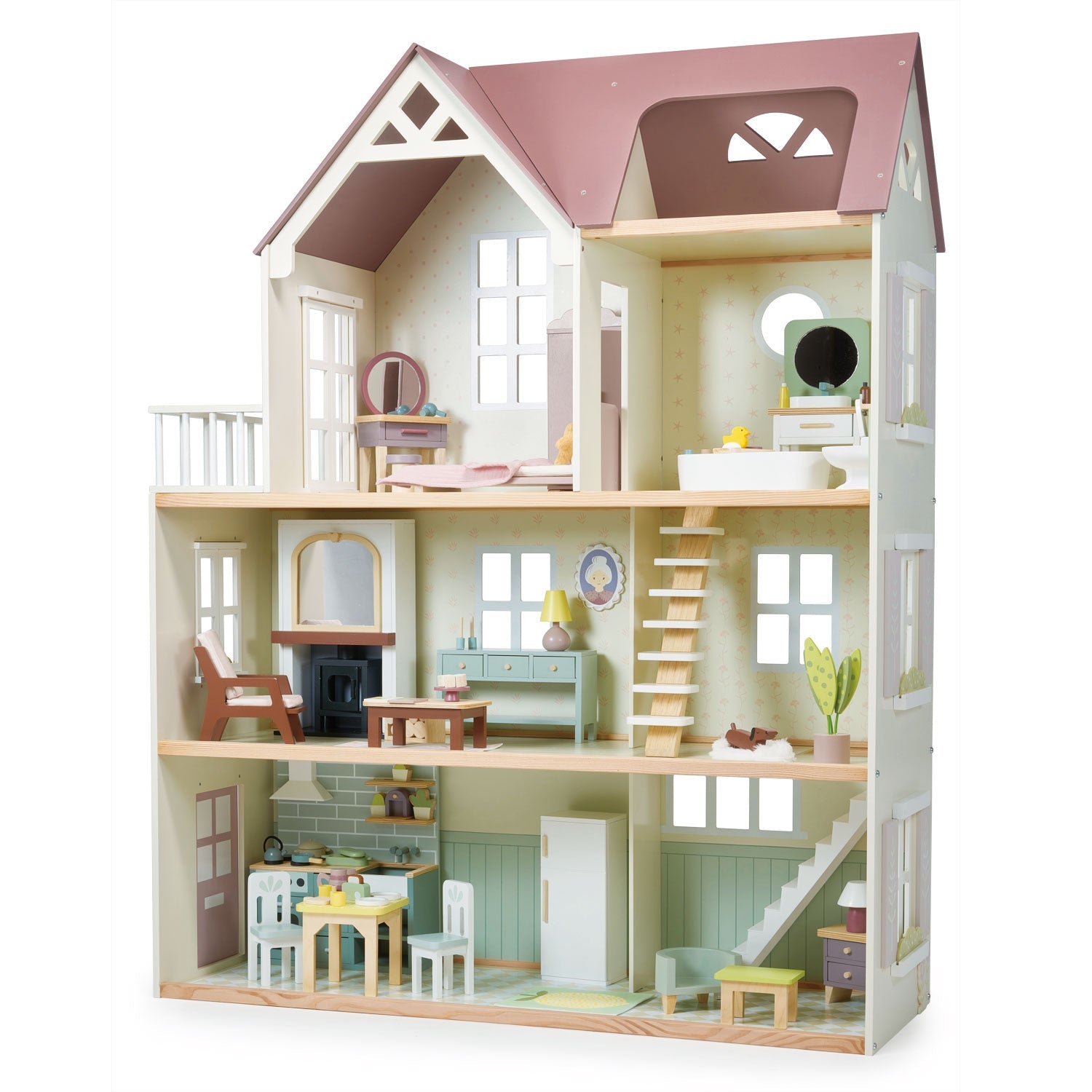 Wooden Mulberry Grand Mansion Dolls House