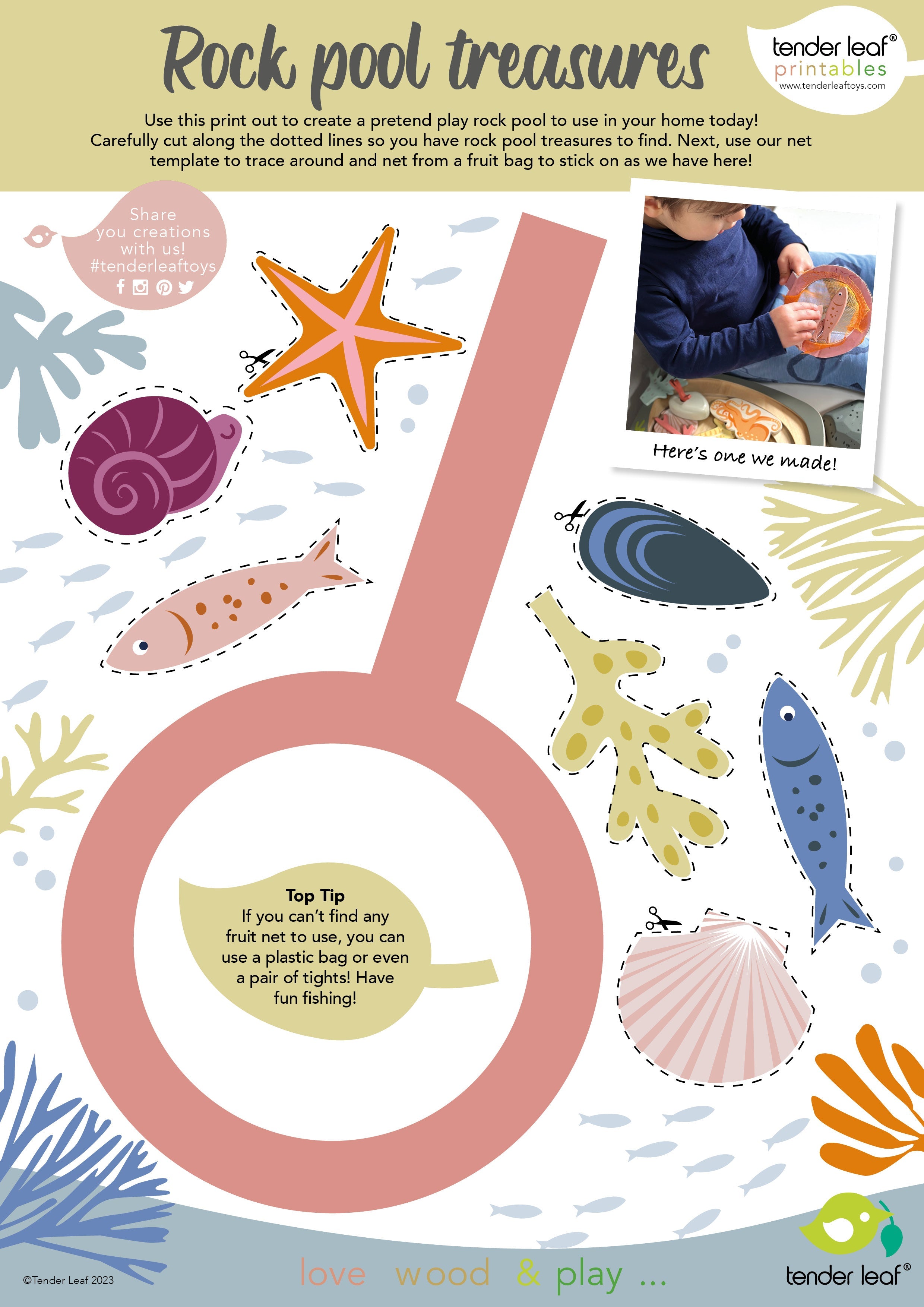 Wooden My Little Rock Pool Playset