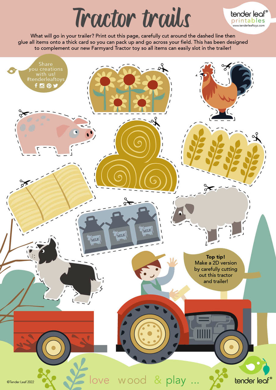 Wooden Tender Leaf Farm Playset