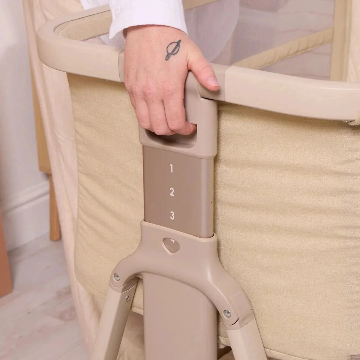 Tutti Bambini CoZee Zen Bedside Crib - Sand