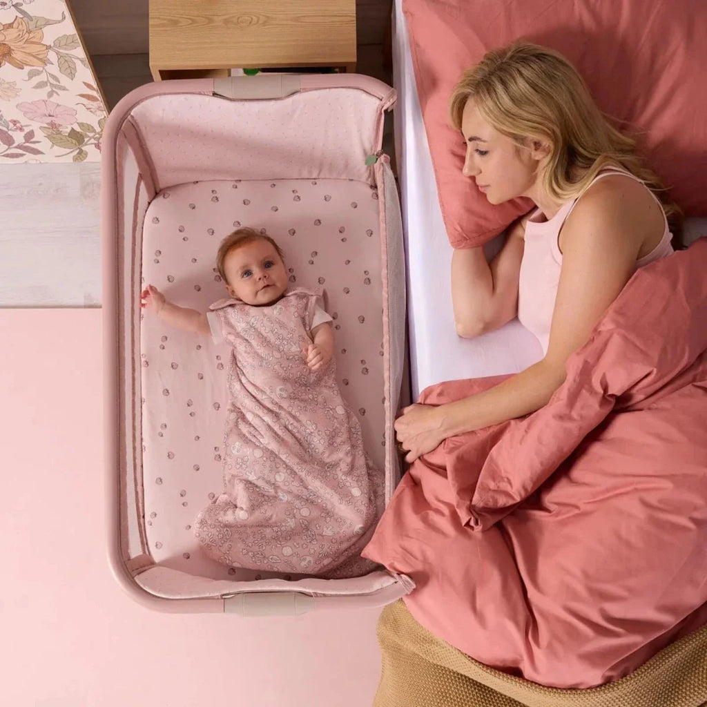 Tutti Bambini CoZee Zen Bedside Crib - Blush