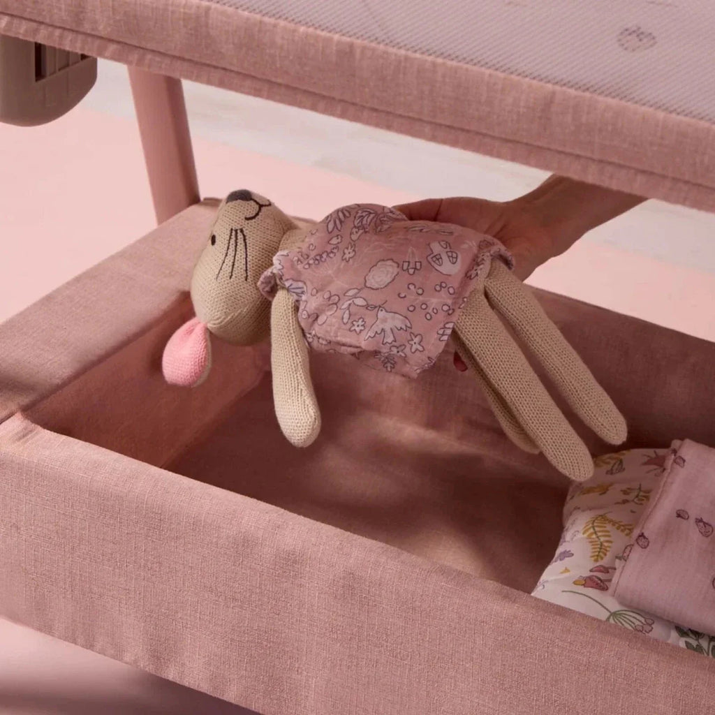 Tutti Bambini CoZee Zen Bedside Crib - Blush