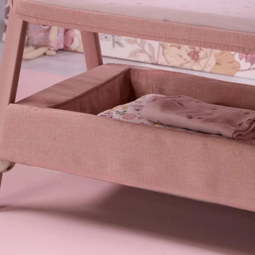 Tutti Bambini CoZee Zen Bedside Crib - Blush