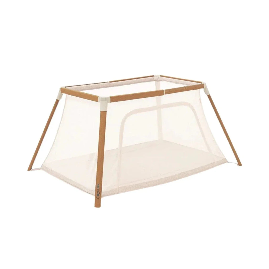 Tutti Bambini CoZee Go Day & Night Playpen - Scandinavian Walnut/Ecru