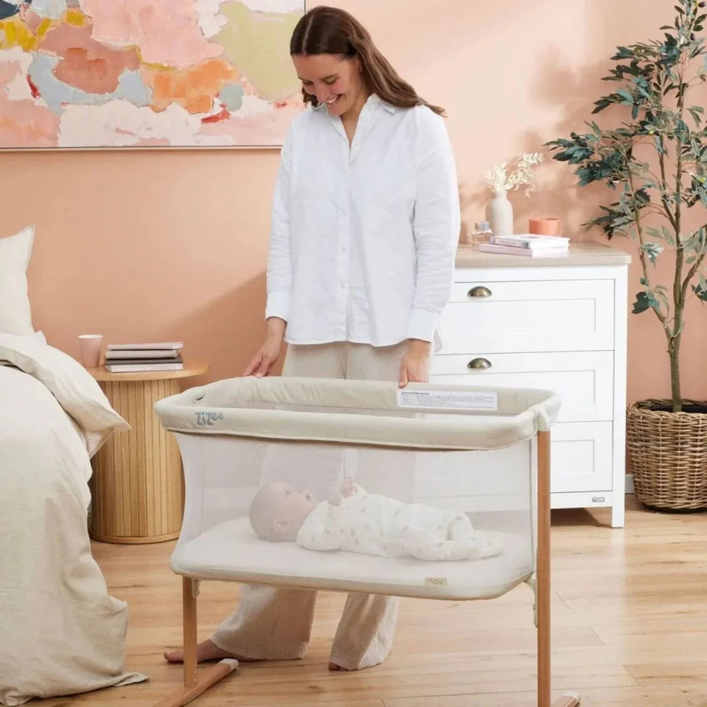 Tutti Bambini ZiZee Essential Crib - Scandinavian Walnut/Ecru