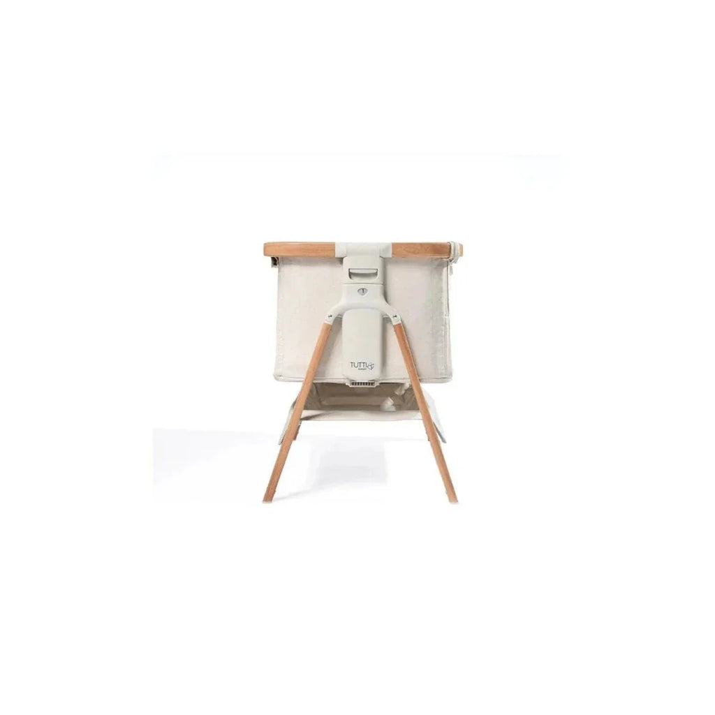 Tutti  Bambini CoZee Air Bedside Crib - Scandinavian Walnut/Ecru