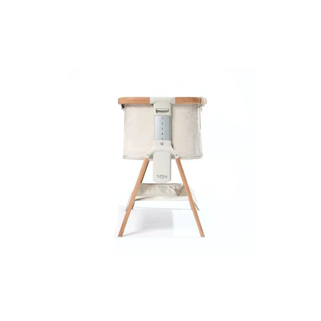 Tutti  Bambini CoZee Air Bedside Crib - Scandinavian Walnut/Ecru
