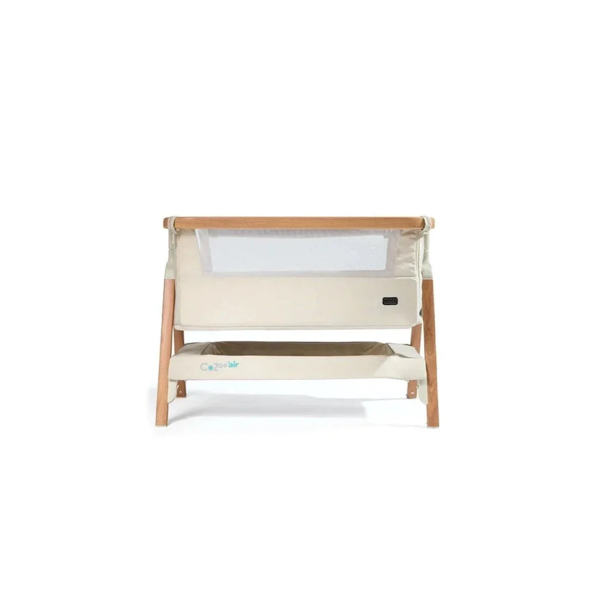 Tutti  Bambini CoZee Air Bedside Crib - Scandinavian Walnut/Ecru