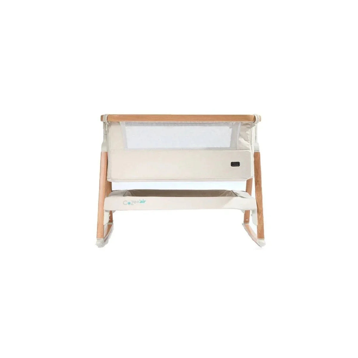 Tutti  Bambini CoZee Air Bedside Crib - Scandinavian Walnut/Ecru