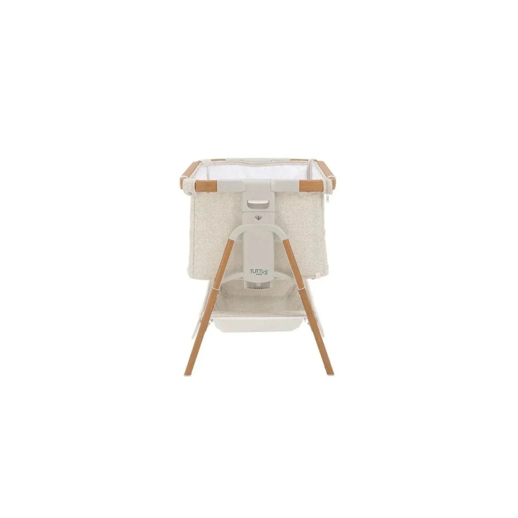Tutti Bambini CoZee XL Bedside Crib & Cot - Scandinavian Walnut/Ecru