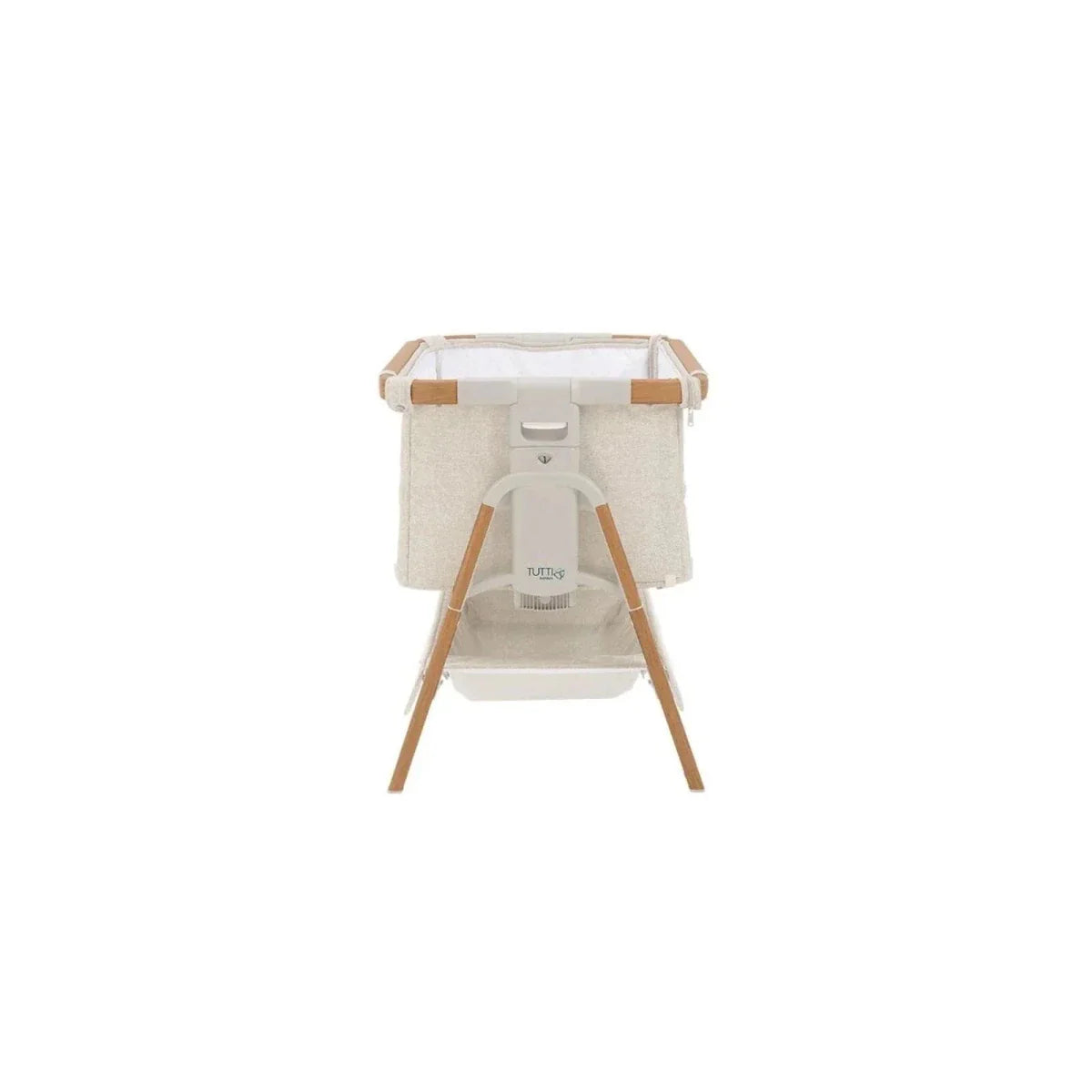 Tutti Bambini CoZee XL Bedside Crib & Cot - Scandinavian Walnut/Ecru
