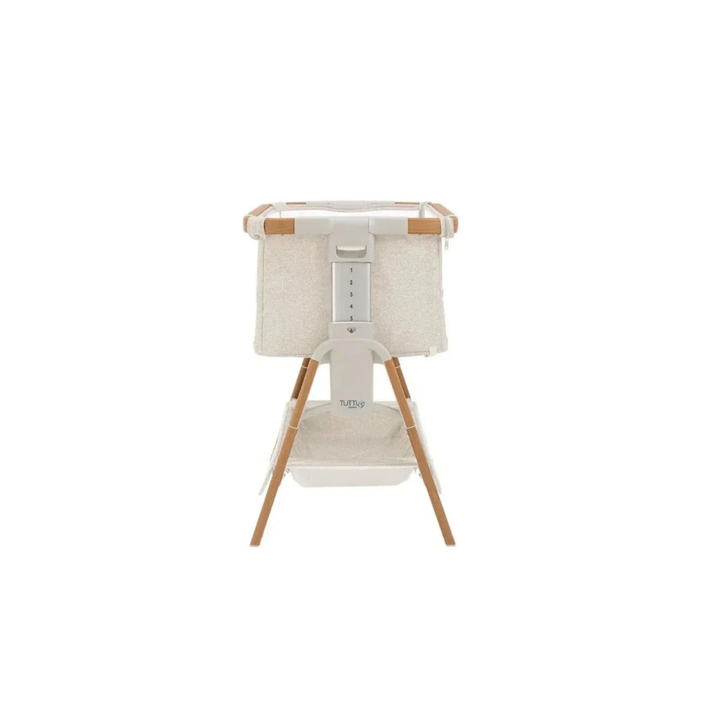 Tutti Bambini CoZee XL Bedside Crib & Cot - Scandinavian Walnut/Ecru