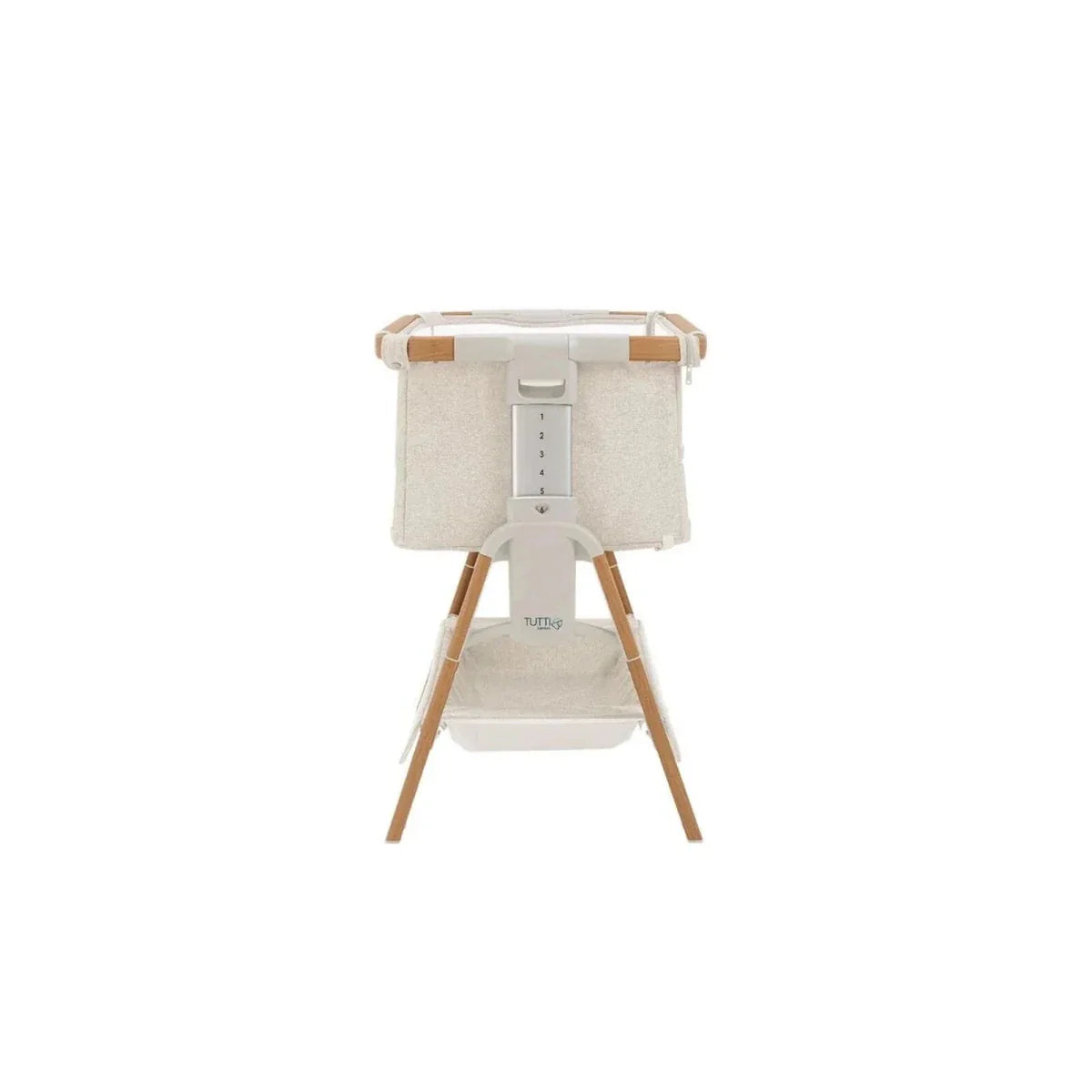 Tutti Bambini CoZee XL Bedside Crib & Cot - Scandinavian Walnut/Ecru