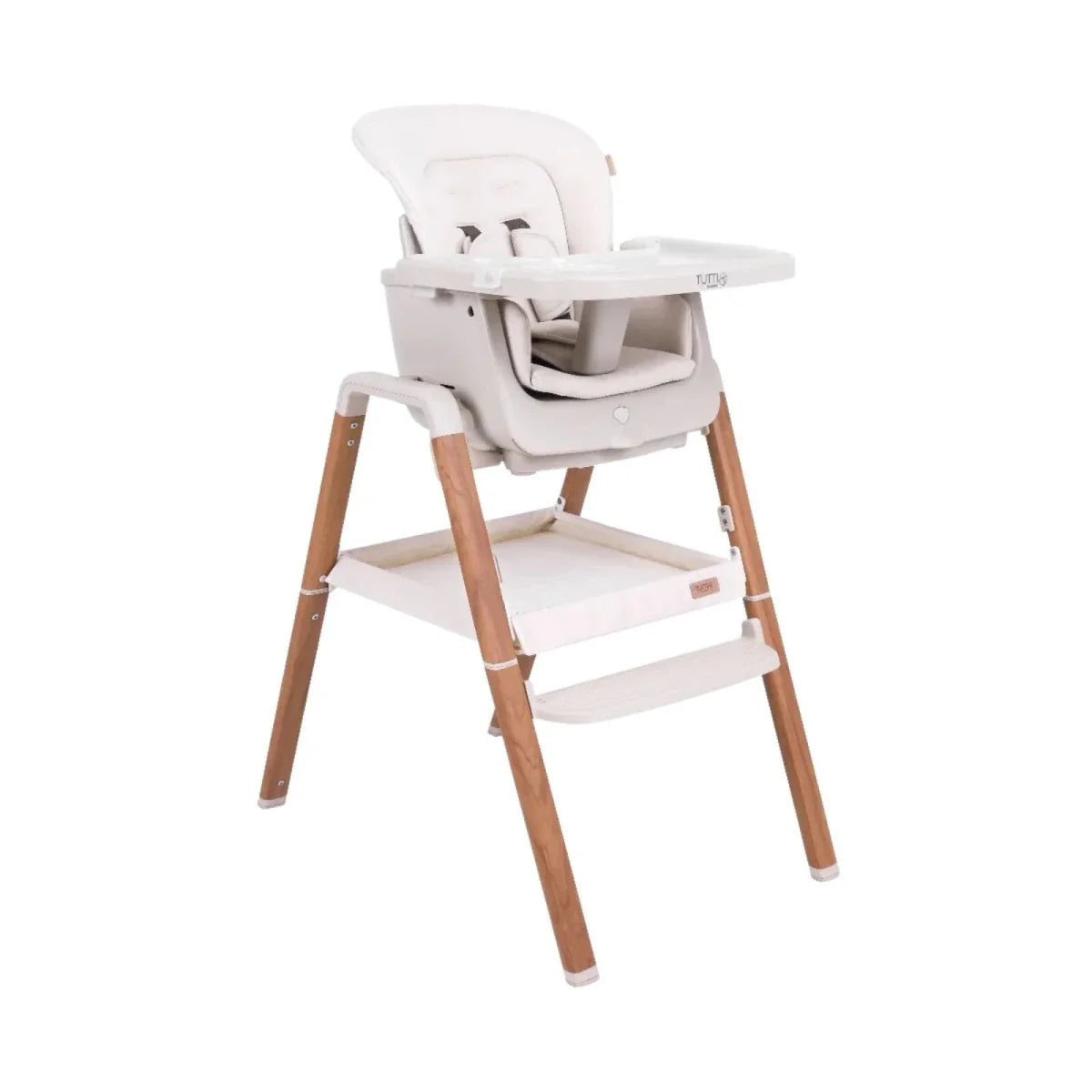 Tutti Bambini Nova Evolutionary Highchair - Scandinavian Walnut/Ecru