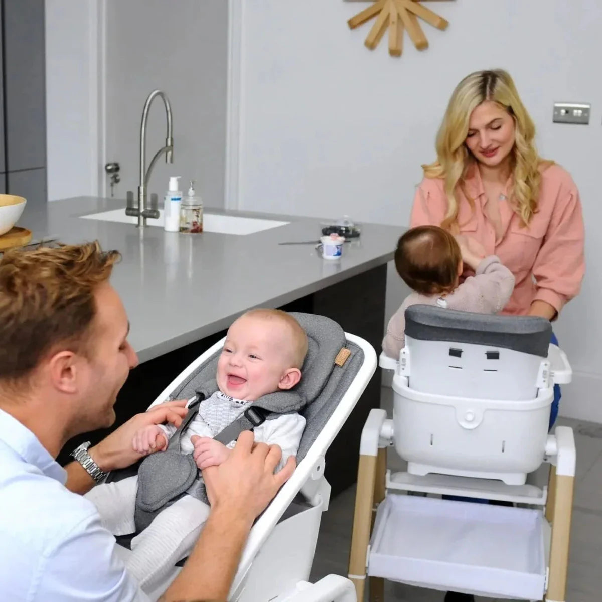Tutti Bambini Nova Birth to 12 Years Complete Highchair Package - Grey/Oak