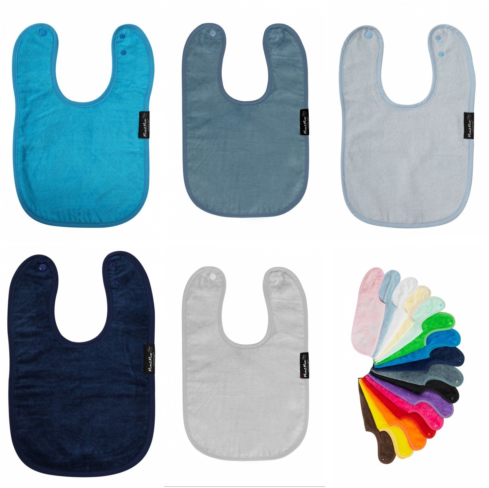 5 PACK - Mum 2 Mum Standard Wonder Bib - ANY COLOURS
