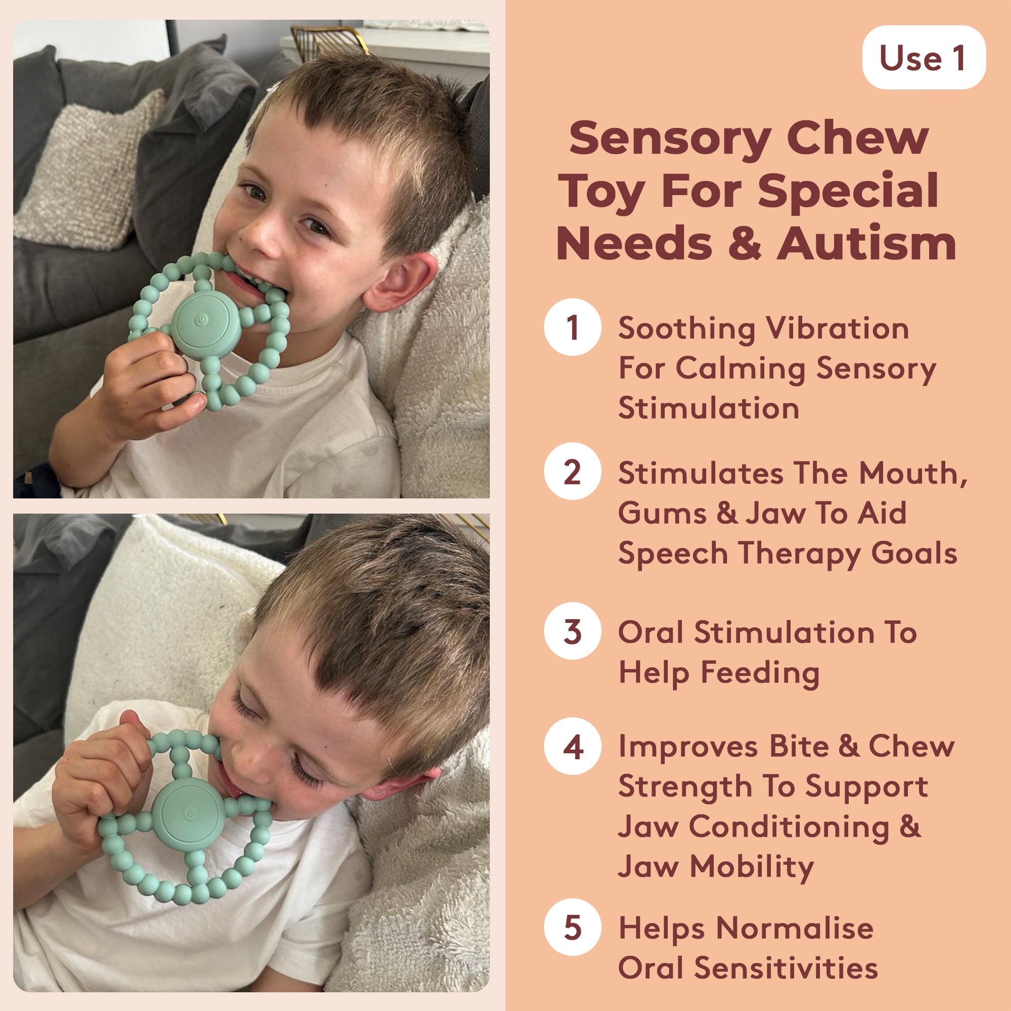 Vibrating Sensory Chew Toy