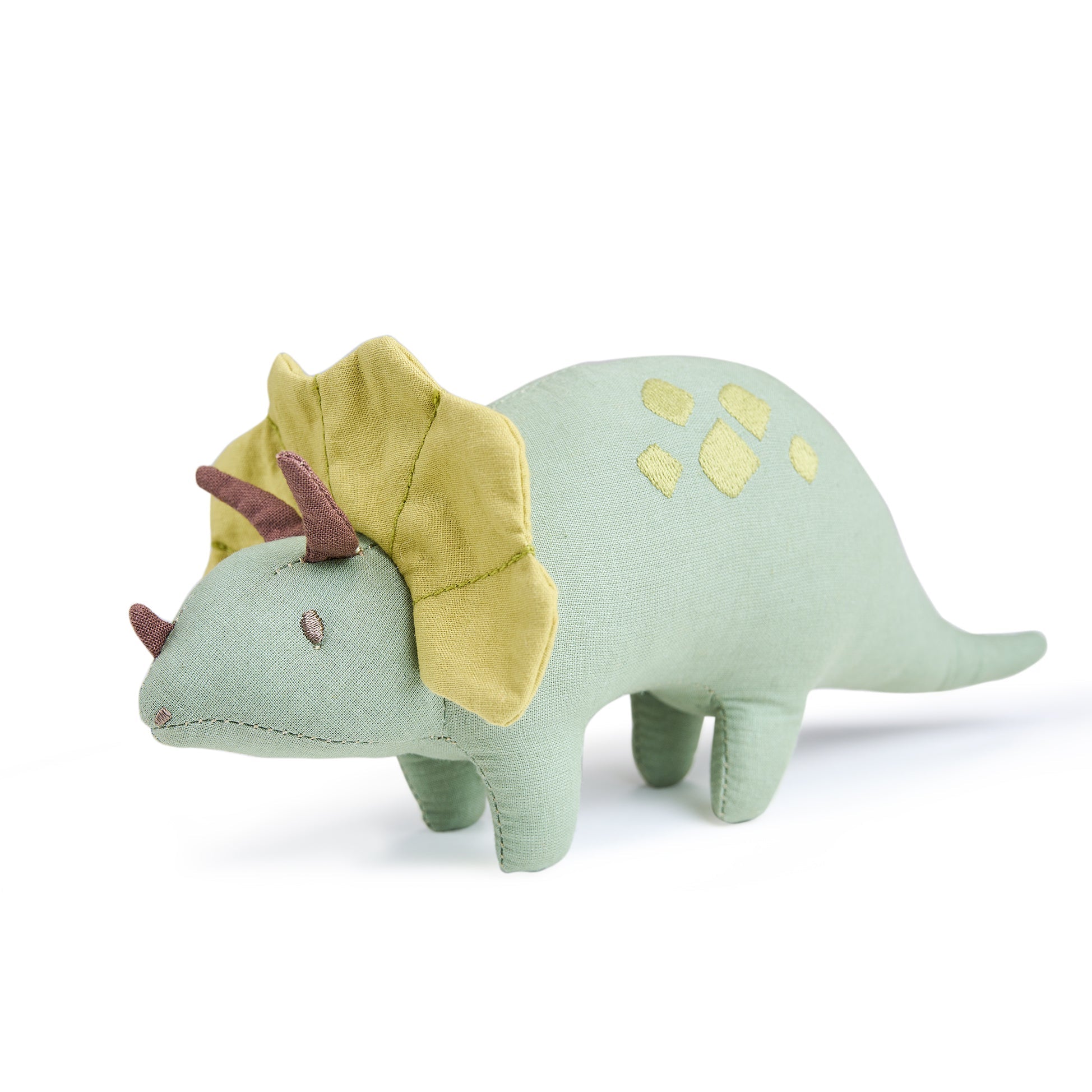 ThreadBear Design Trike Linen Dinosaur Toy
