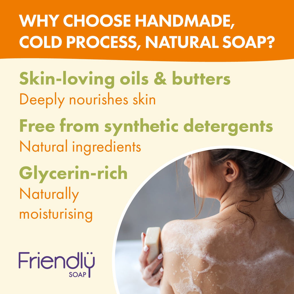Friendly Soap - Soap Trio Gift Set - Orange & Grapefruit, Lemongrass, Tea Tree & Turmeric
