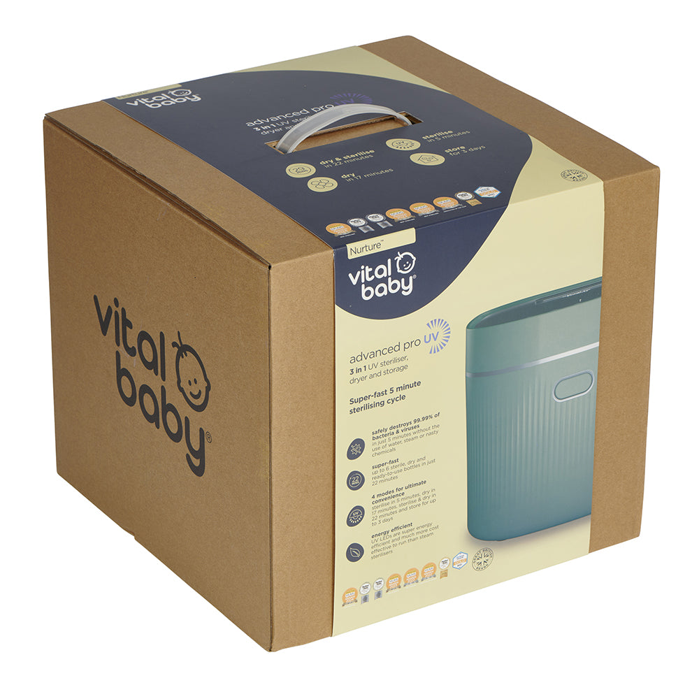 Vital Baby Nurture Advanced Pro UV Steriliser & Dryer - Olive Green