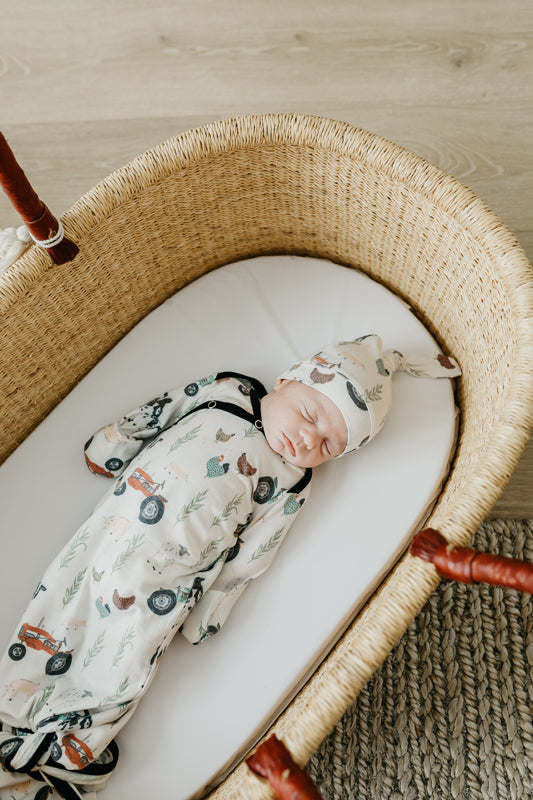 Copper Pearl Newborn Gown - Jo