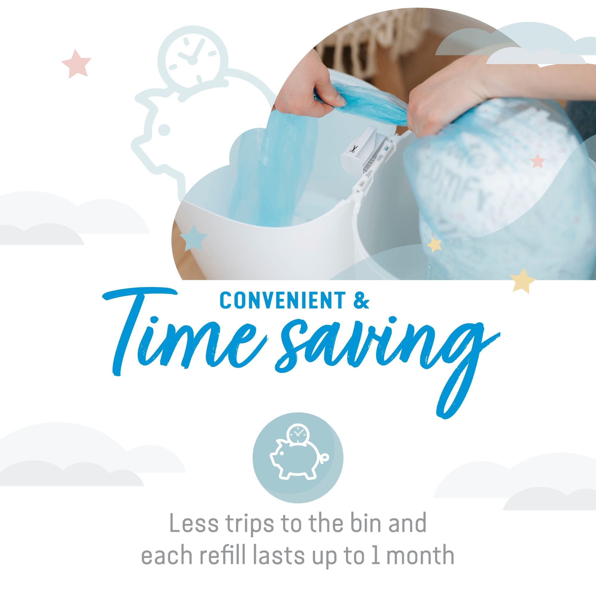 Angelcare Nappy Bin Refill Cassettes - 3 Pack