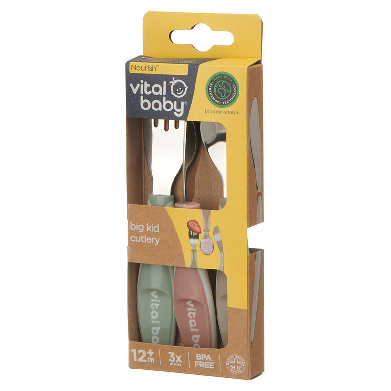 Vital Baby Nourish Big Kid Cutlery - 3 Pack