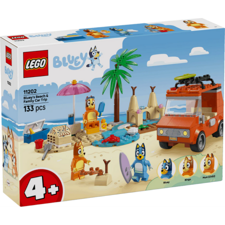 Lego Bluey's Beach & Family Car Trip - 11202