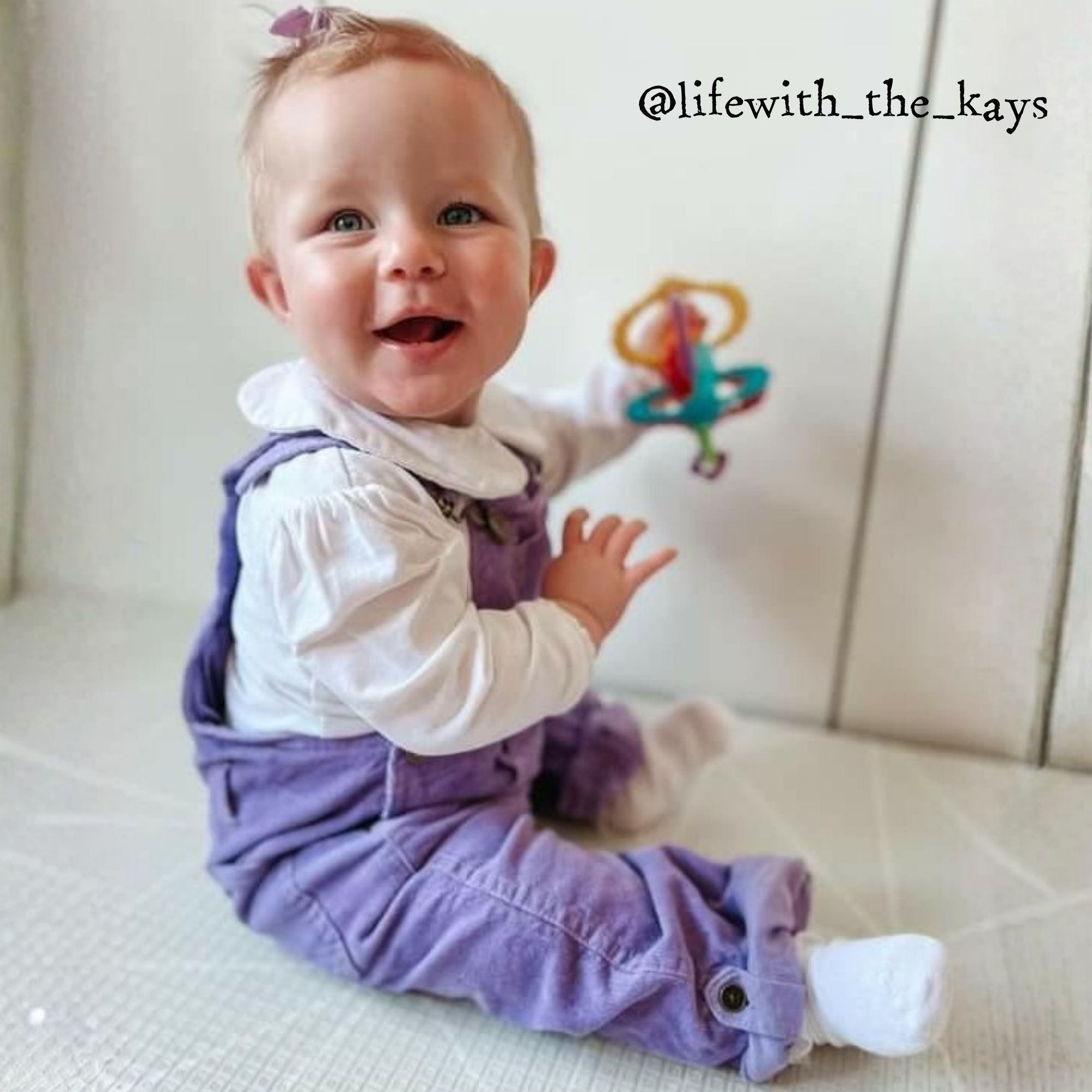 Dotty Dungarees Chunky Cord Dungarees - Violet