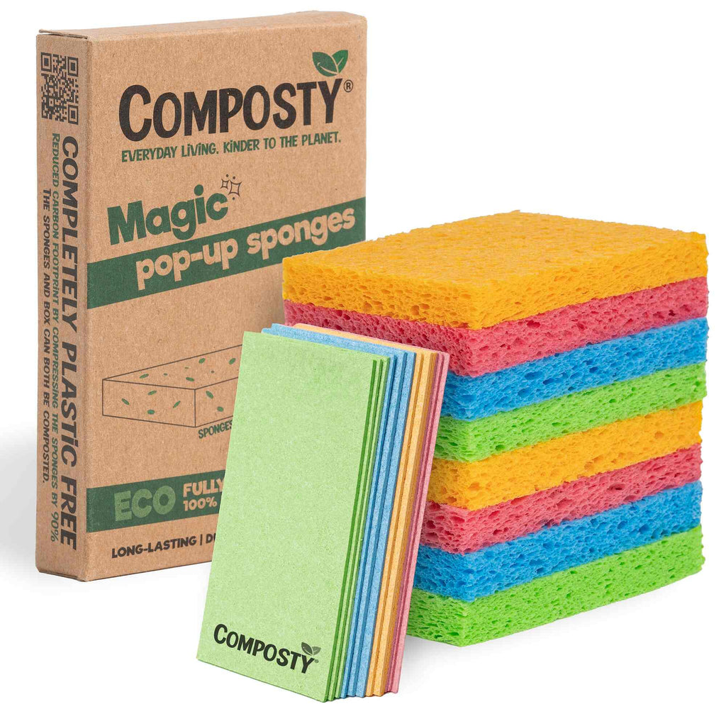 Composty Magic ‘Pop-Up’ Eco Sponges